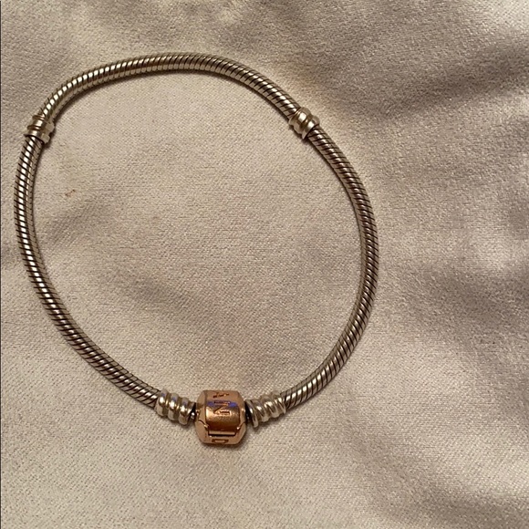 Pandora Jewelry - Pandora Bracelet with Rose Gold Clasp